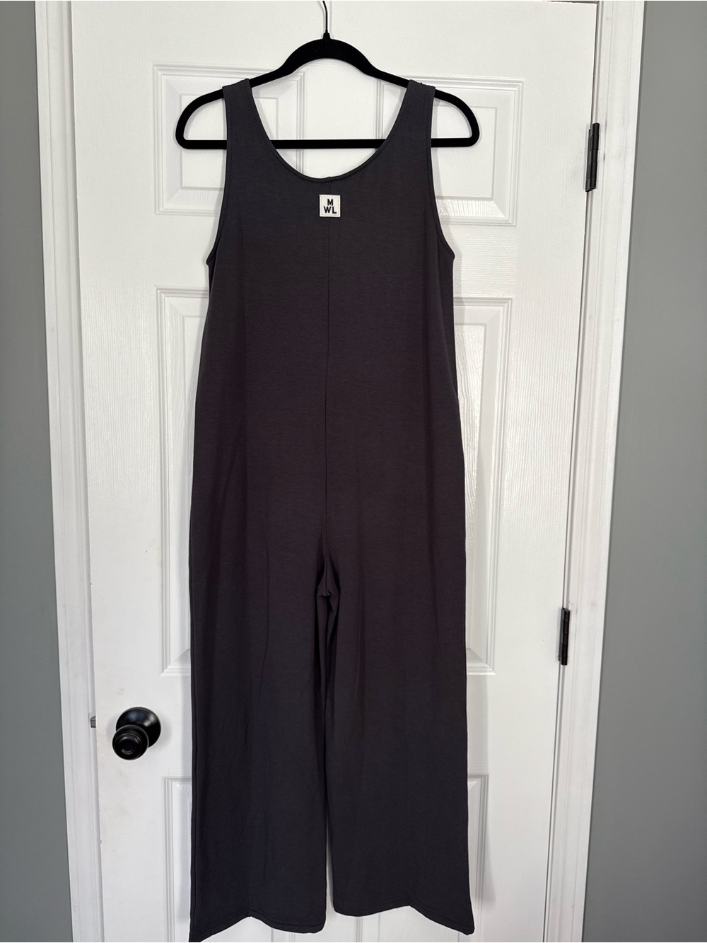 Madewell Superbrushed Pull-On Jumpsuit in color brushed coal- size Xs - Picture 6 of 7